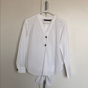 Zara White Blouse